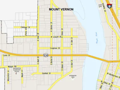 A street network map